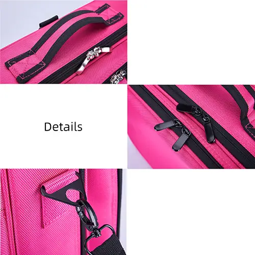 Portable Double Layer Aluminum Compartment Cosmetic Storage Case